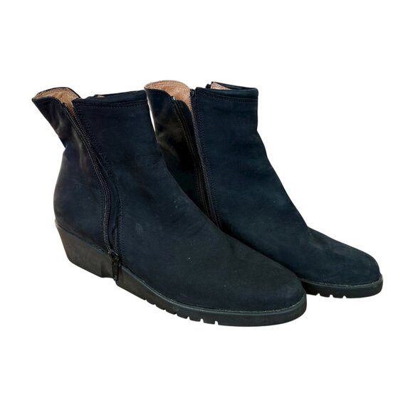 Zante women's black side zip ankle booties boots - Picture 1 of 9